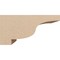 Ekena Millwork 7"W x 14"D x 7"H Wide Newport Rough Cedar Woodgrain TimberThane Corbel, Primed Tan CORUR07X14X07NEWRCPR - alternate 3